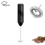 Milk Frother Handheld for Coffee, Electric Whisk Drink Mixer for Lattes, Milk Foamer, Mini Blender Foam Maker for Lattes, Cappuccino, Hot Chocolate,Black
